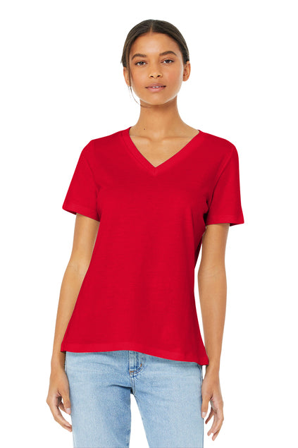 Custom Bella Canvas Women’s Relaxed Jersey Short Sleeve V-Neck Tee