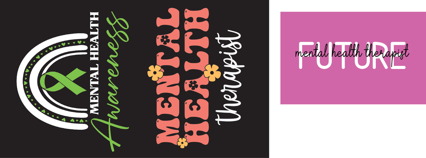 80" Mental Therapist Pre-Made Gang Sheet