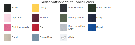 Custom Gildan Softstyle Hoodie - Youth - Solid Colors