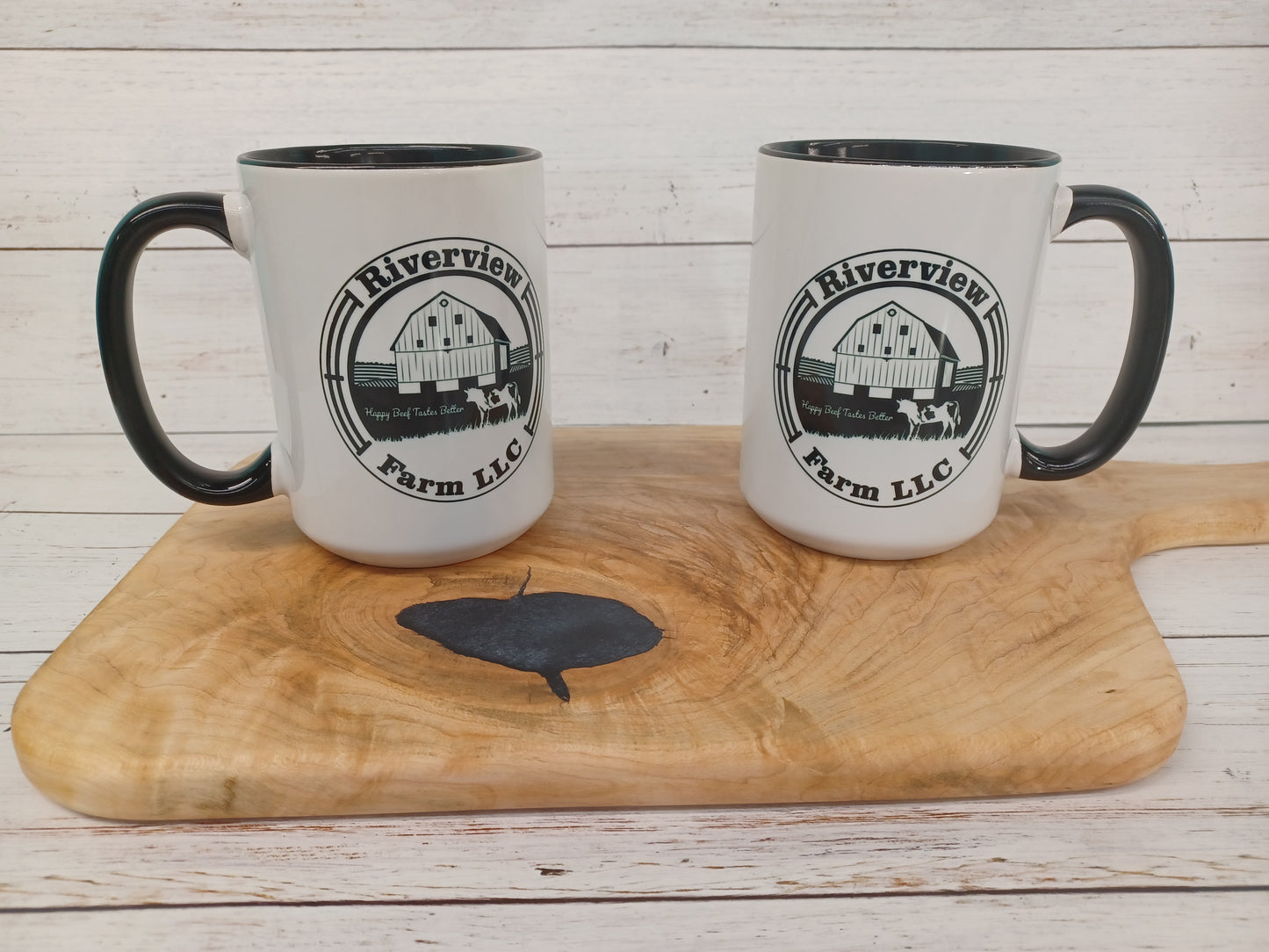 15oz Inner Black Riverview Farm Mug
