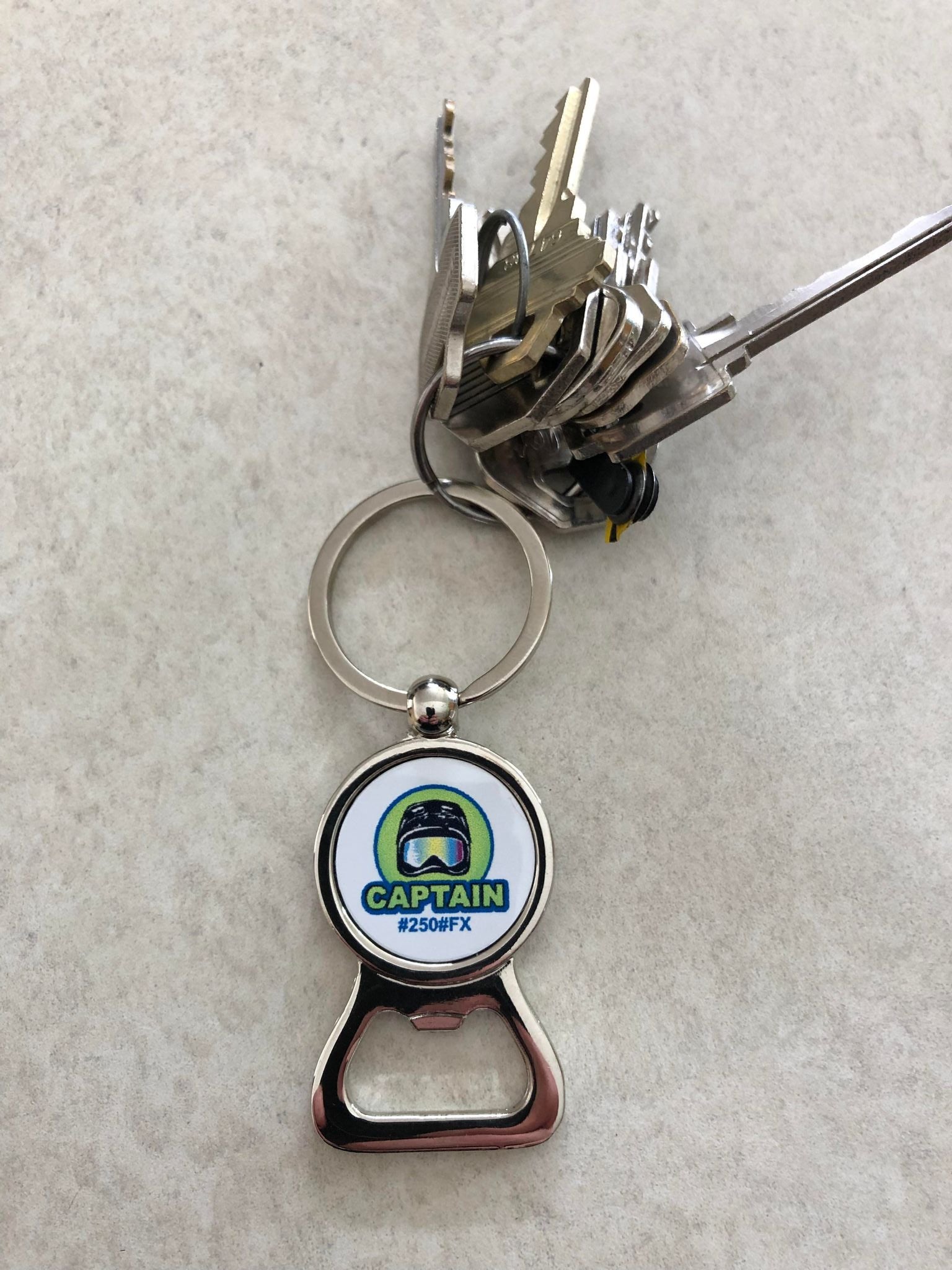 Captain 250FX Bottle Opener Key Chain - Main Image