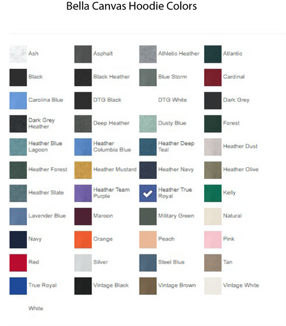 Custom Bella+Canvas Hoodie - Adult - Solid Colors