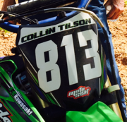 Custom Dirt Bike Front Number Plate Pendant, Key Chain