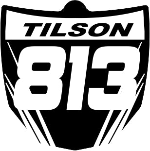 Custom Dirt Bike Front Number Plate Pendant, Key Chain