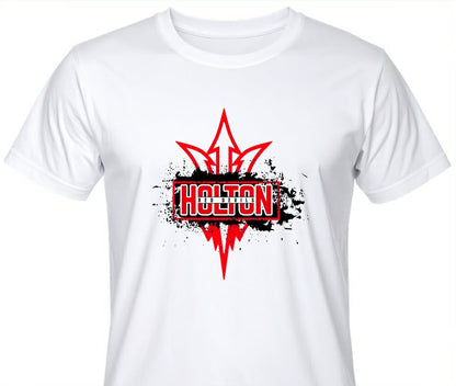 Holton Red Devils - Red Trident on White
