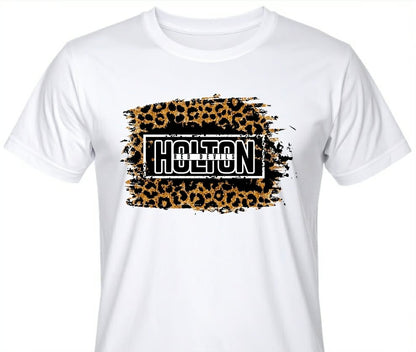 Holton Red Devils - Leopard On White