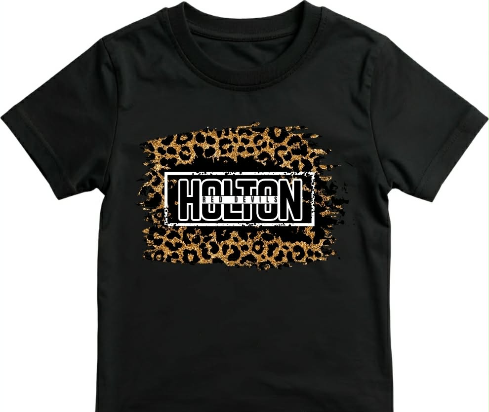 Holton Red Devils - Leopard On Black