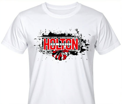 Holton Red Devils - Cheerleading on White