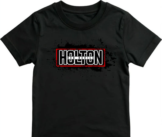 Holton Red Devils - Black Splash with Red on Black