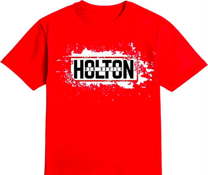 Holton Red Devils - White and Black Splash