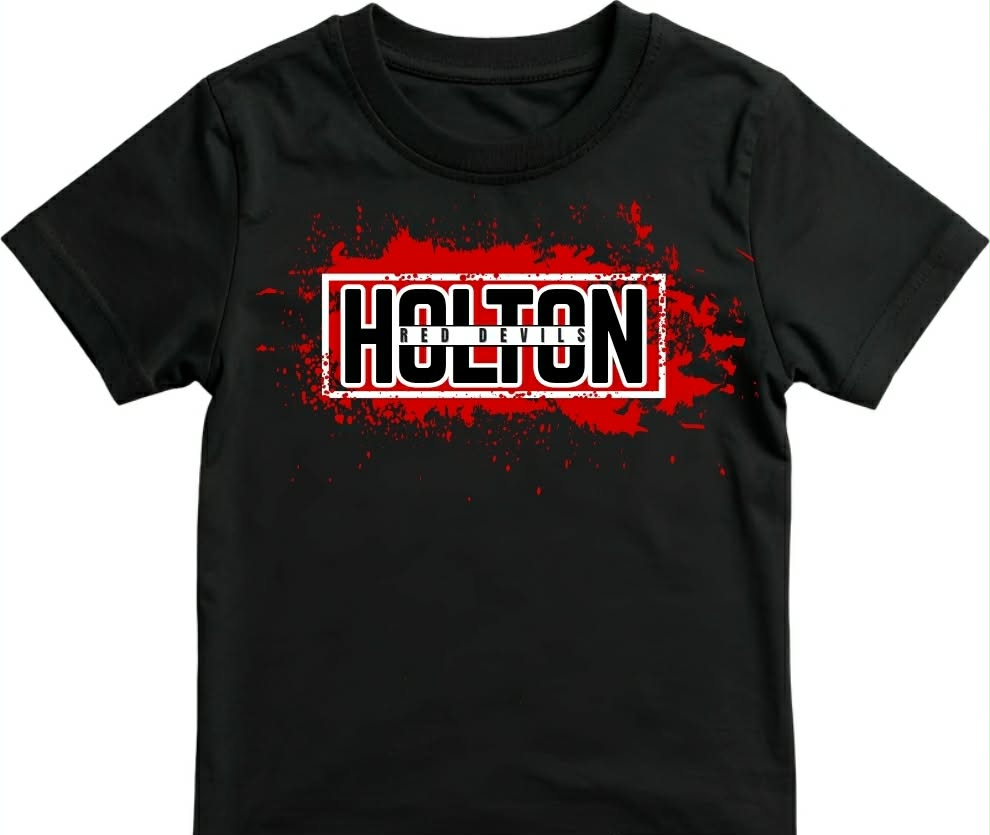 Holton Red Devils - Red Splash on Black