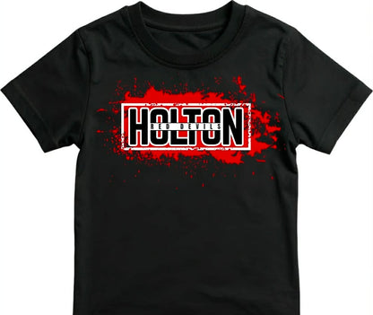 Holton Red Devils - Red Splash on Black