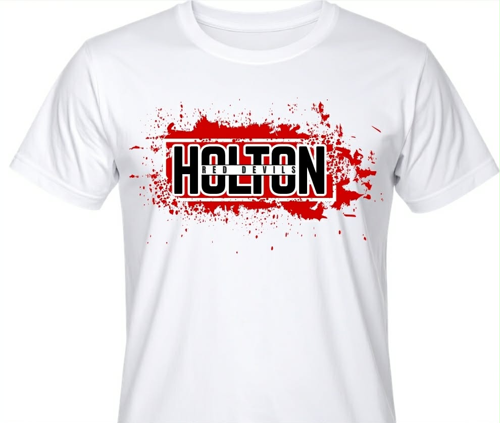 Holton Red Devils - Black and Red Splash