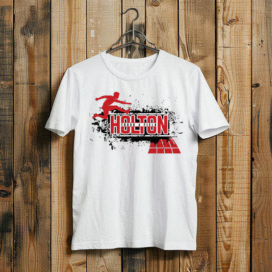 Holton Red Devils - Track and Field - Black Splash Red Runner
