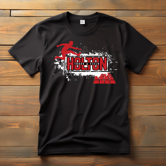 Holton Red Devils - Track and Field - White Splash Red Runner