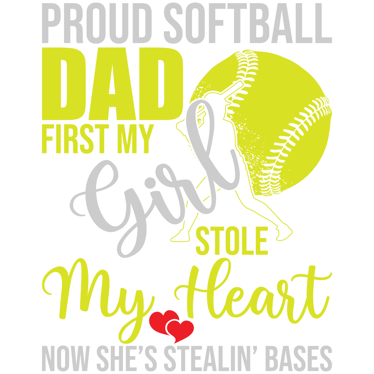 Softball Mom, Brother, Sister, Dad, Grandma