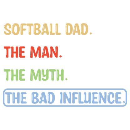 Softball Mom, Brother, Sister, Dad, Grandma