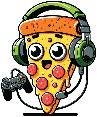 Video Game and Pizza Slice