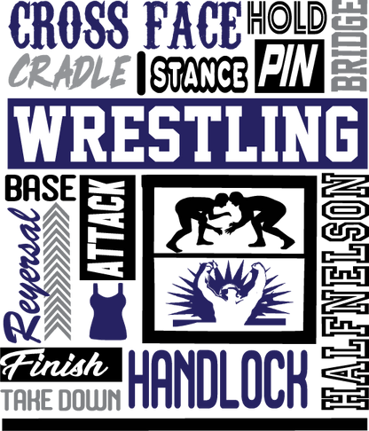 Wrestling - Word Art