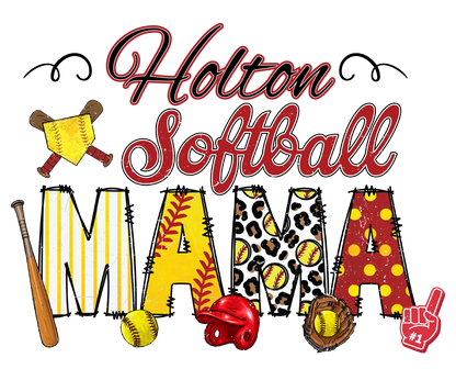 Cheetah Softball Mama
