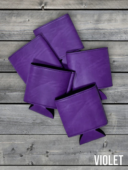 Laser Engraved Leatherette Koozie