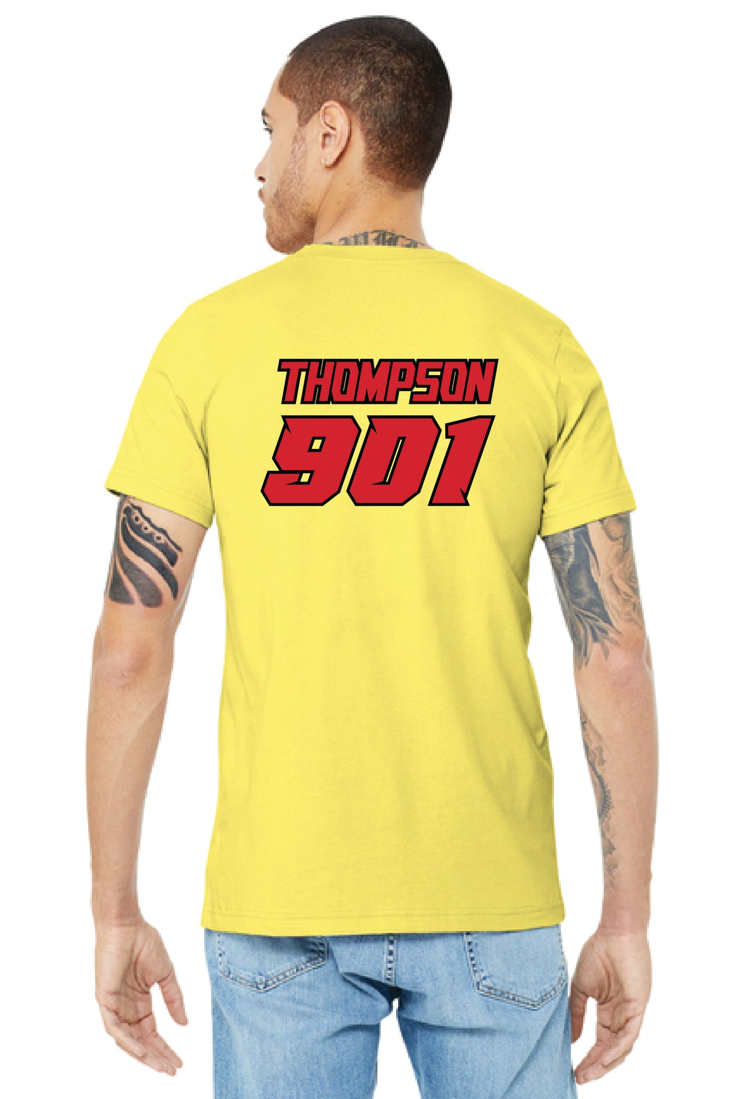 Thompson Racing - Yellow T-Shirt with Sponsors