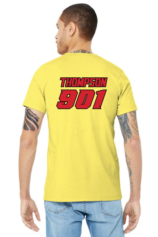 Thompson Racing - Yellow T-Shirt with Sponsors