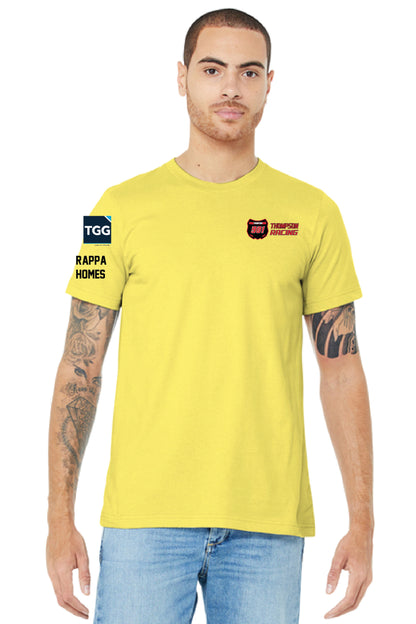 Thompson Racing - Yellow T-Shirt with Sponsors