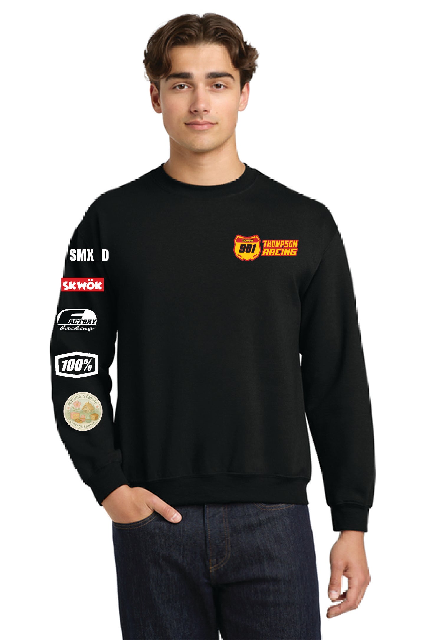 Thompson Racing - Black Crewneck Sweatshirt