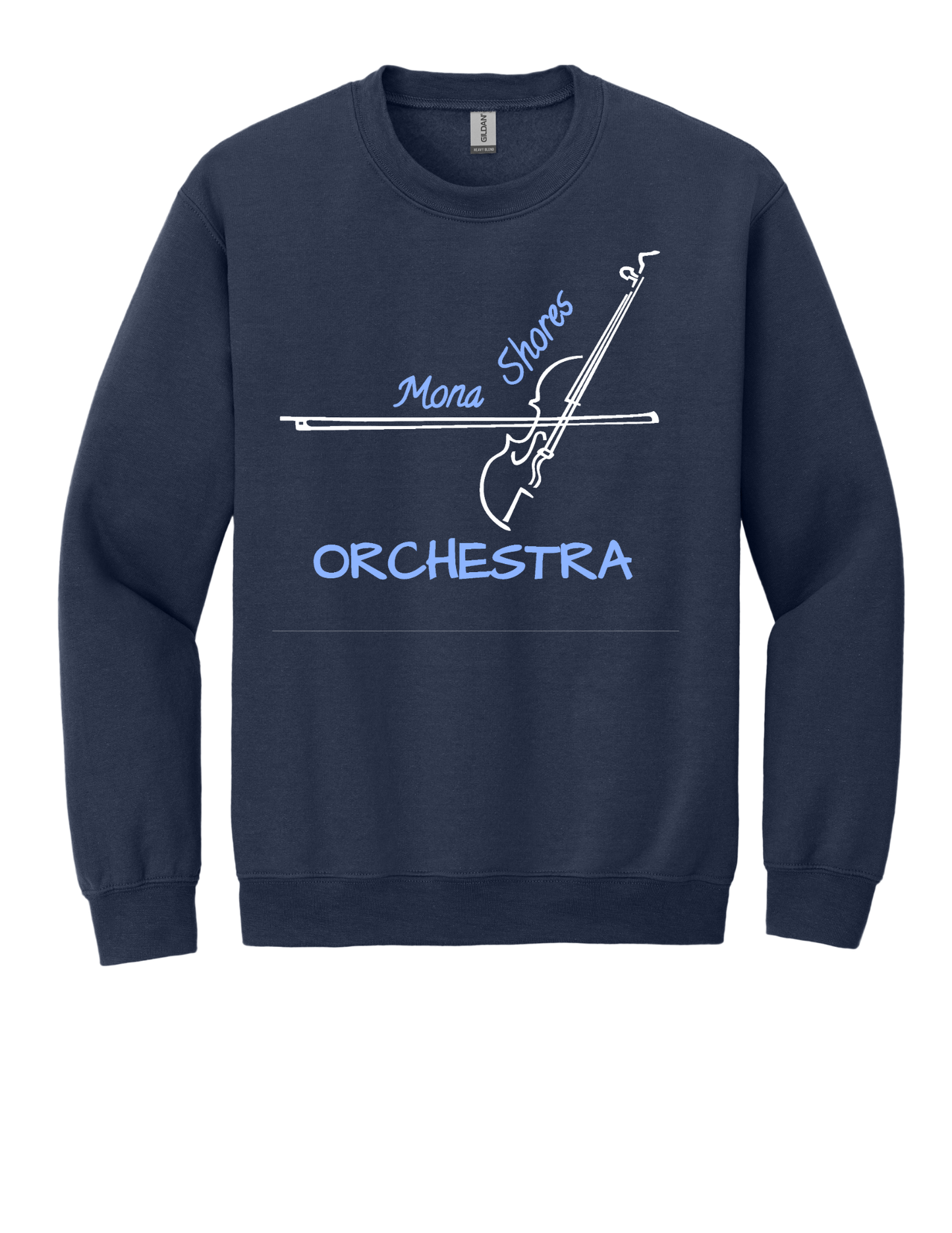 Mona Shores Orchestra Heavy Blend Crew Neck Sweatshirt - Youth